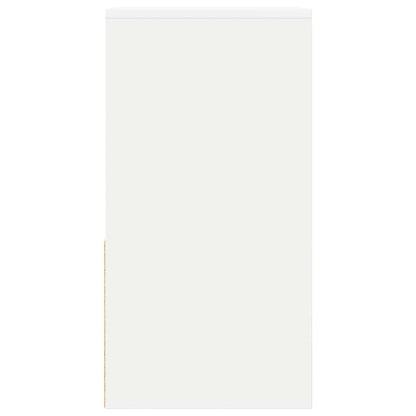 vidaXL Bedside Cabinets with Drawer 2 pcs White 35x34x66.5 cm