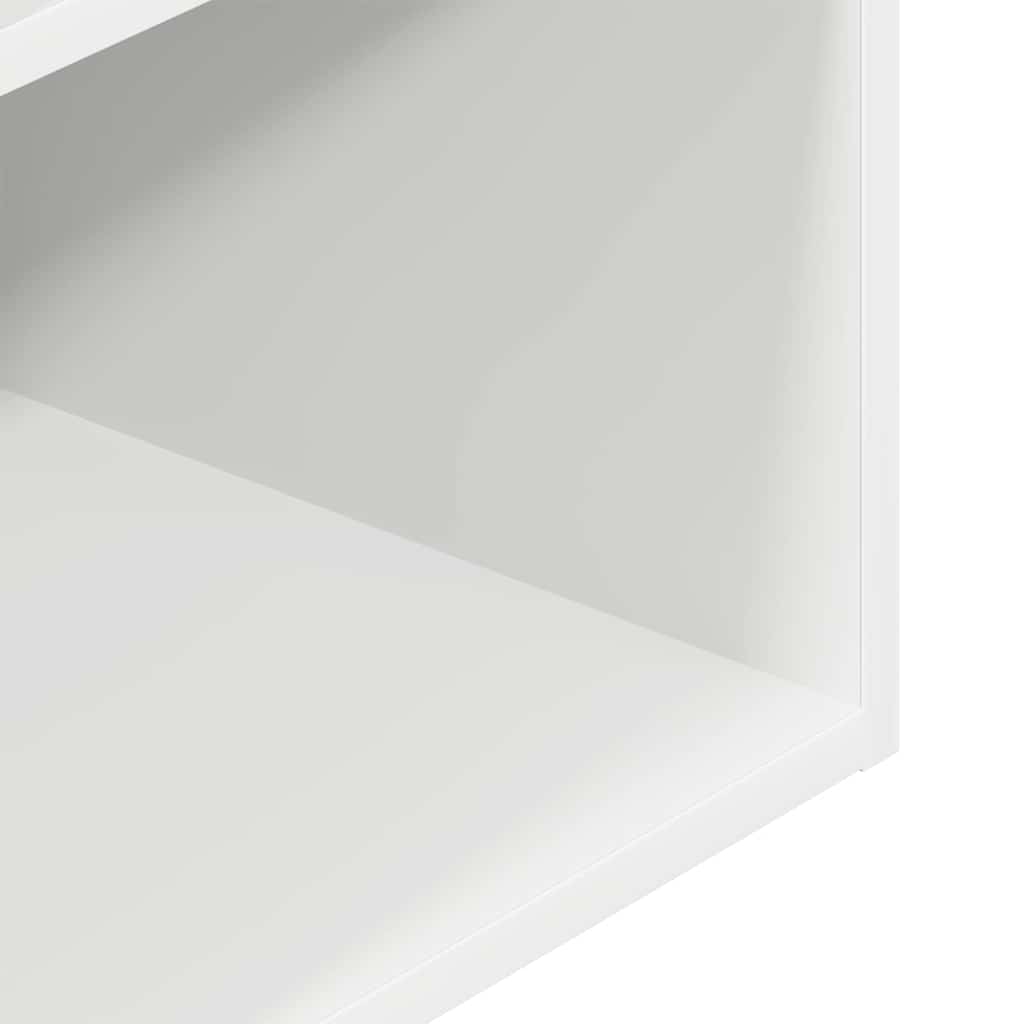 vidaXL Bedside Cabinets with Drawer 2 pcs White 35x34x66.5 cm
