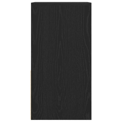 vidaXL Bedside Cabinets with Drawer 2 pcs Black Oak 35x34x66.5 cm