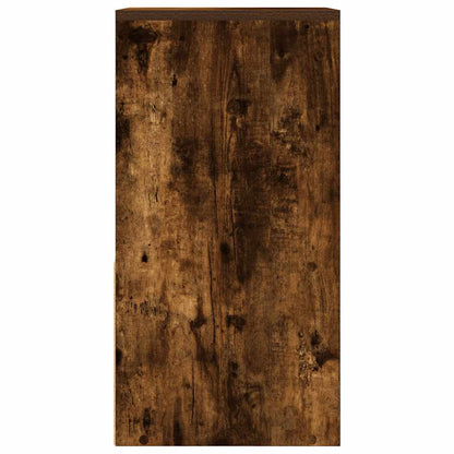 vidaXL Bedside Cabinet with Drawer Smoked Oak 35x34x66.5 cm