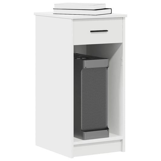 vidaXL Computer Tower Stand | White | Engineered wood | Medium