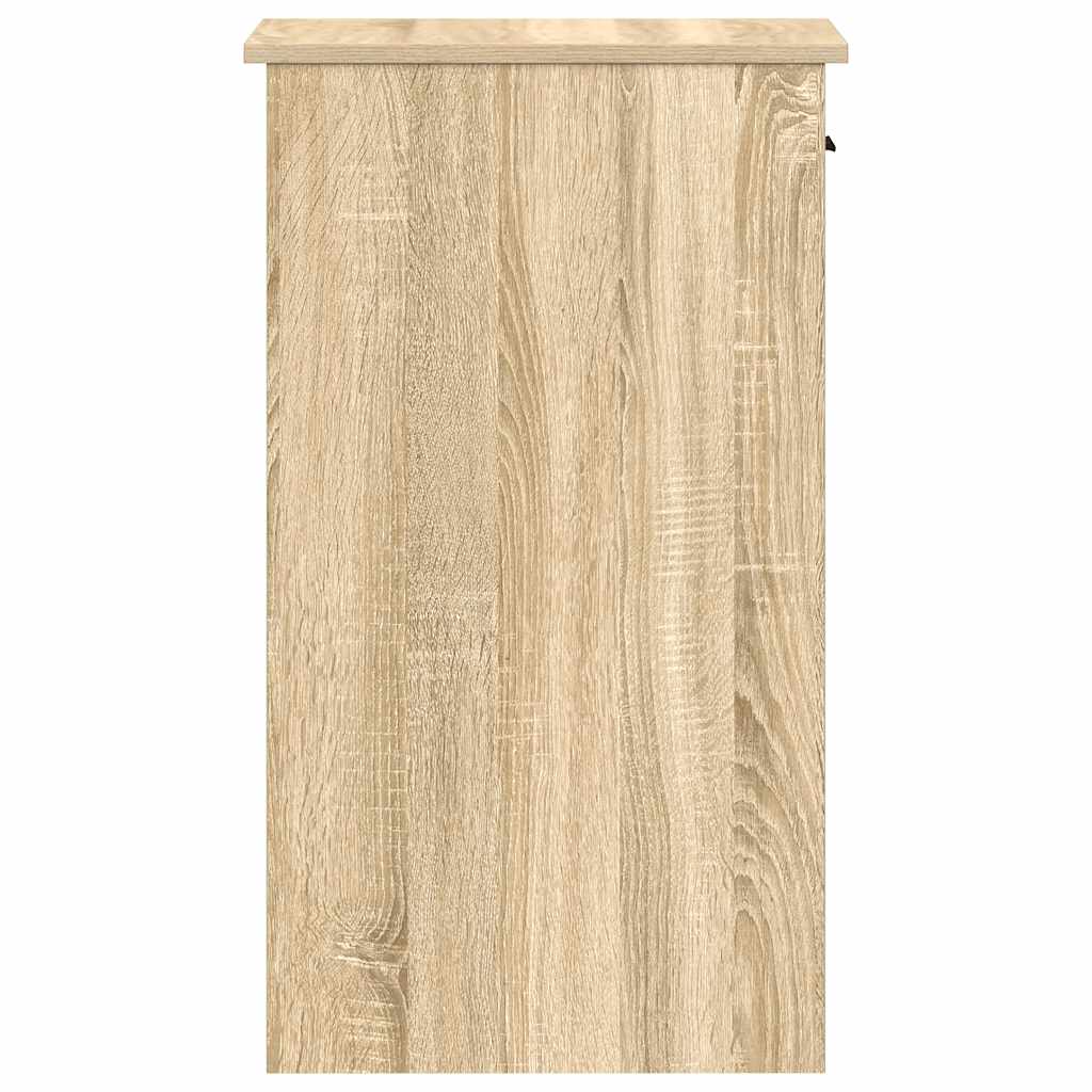 vidaXL Computer Tower Stand with Drawer Sonoma Oak 35x45x77 cm