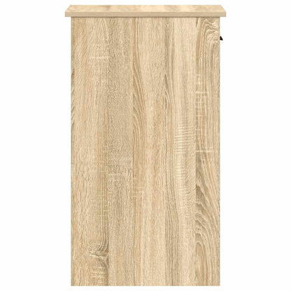 vidaXL Computer Tower Stand with Drawer Sonoma Oak 35x45x77 cm