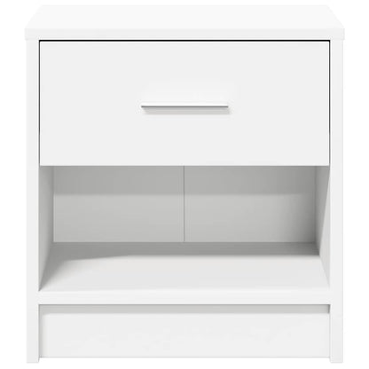 vidaXL Bedside Cabinet with Drawer White 39x28x41 cm