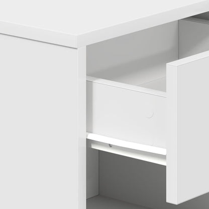 vidaXL Bedside Cabinet with Drawer White 39x28x41 cm