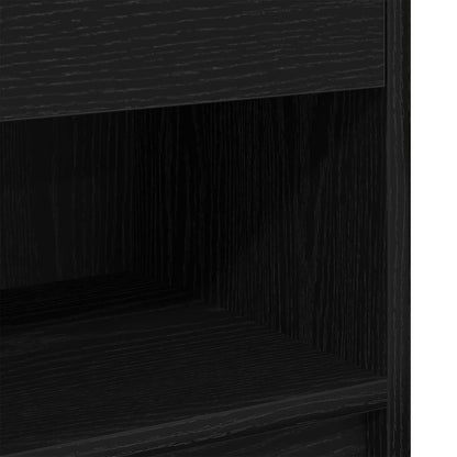 vidaXL Bedside Cabinets 2 pcs with Drawer Black 39x28x41 cm
