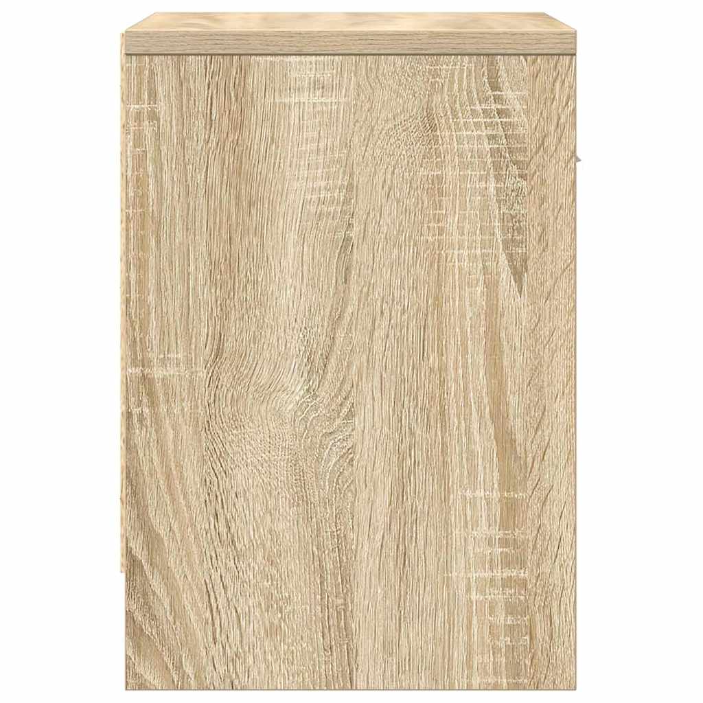 vidaXL Bedside Cabinet with Drawer Sonoma Oak 39x28x41 cm