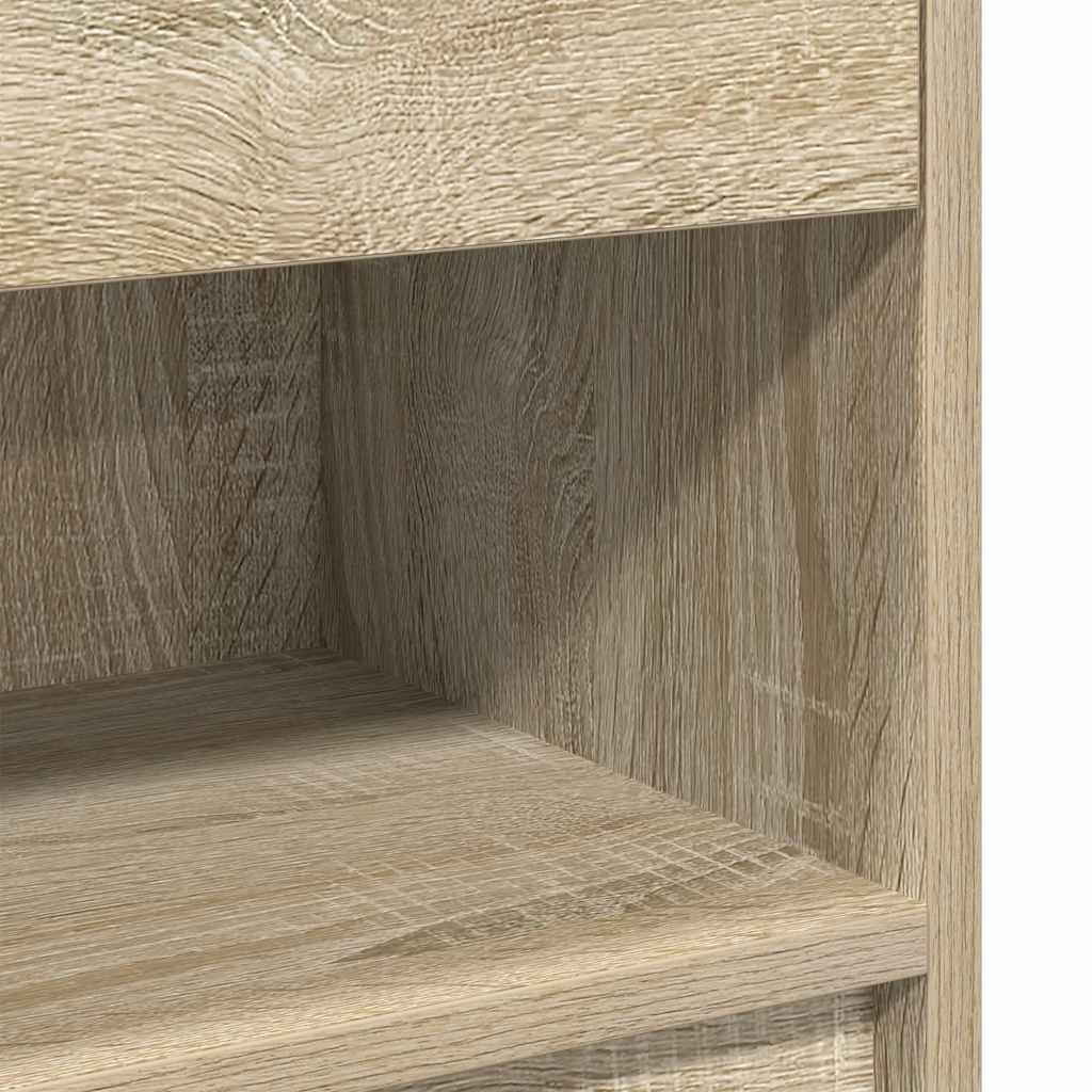 vidaXL Bedside Cabinets 2 pcs with Drawer Sonoma Oak 39x28x41 cm