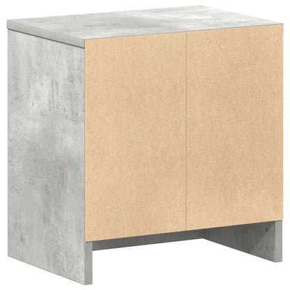 vidaXL Bedside Cabinet with Drawer Concrete Grey 39x28x41 cm