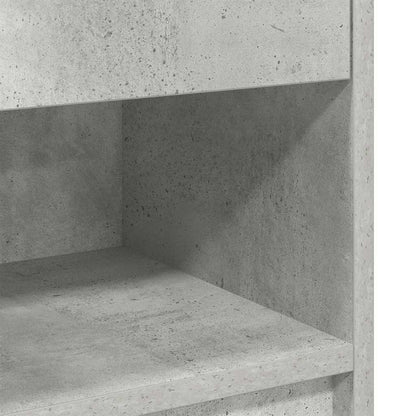 vidaXL Bedside Cabinets 2 pcs with Drawer Concrete Grey 39x28x41 cm
