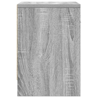 vidaXL Bedside Cabinet with Drawer Grey Sonoma 39x28x41 cm