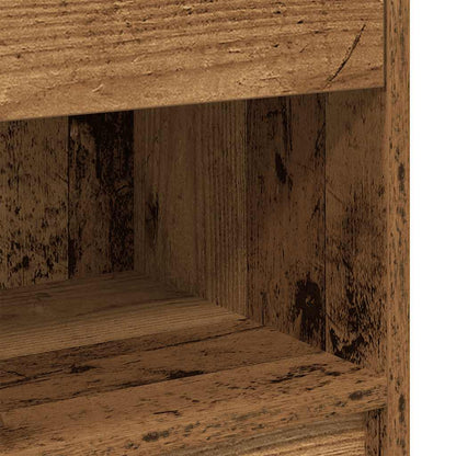vidaXL Bedside Cabinets 2 pcs with Drawer Old Wood 39x28x41 cm