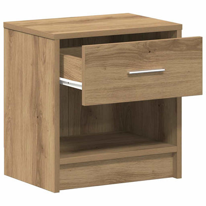 vidaXL Bedside Cabinet with Drawer Artisan Oak 39x28x41 cm