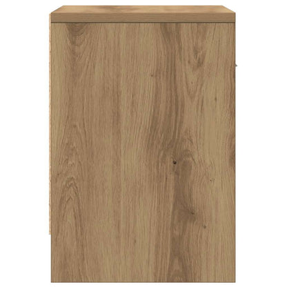 vidaXL Bedside Cabinet with Drawer Artisan Oak 39x28x41 cm