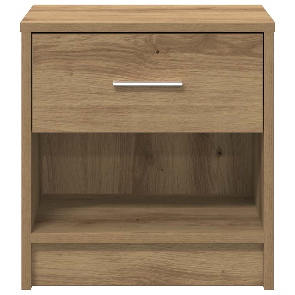vidaXL Bedside Cabinets 2 pcs with Drawer Artisan Oak 39x28x41 cm
