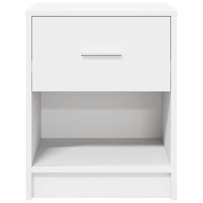 vidaXL Bedside Cabinets 2 pcs with Drawer White 40x34x50 cm