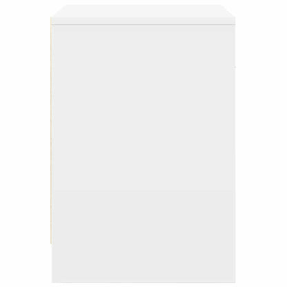 vidaXL Bedside Cabinets 2 pcs with Drawer White 40x34x50 cm