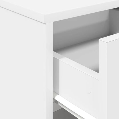 vidaXL Bedside Cabinets 2 pcs with Drawer White 40x34x50 cm