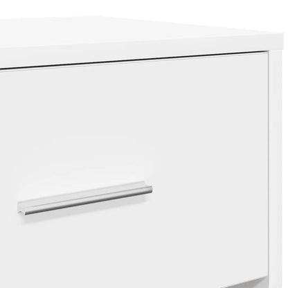 vidaXL Bedside Cabinets 2 pcs with Drawer White 40x34x50 cm