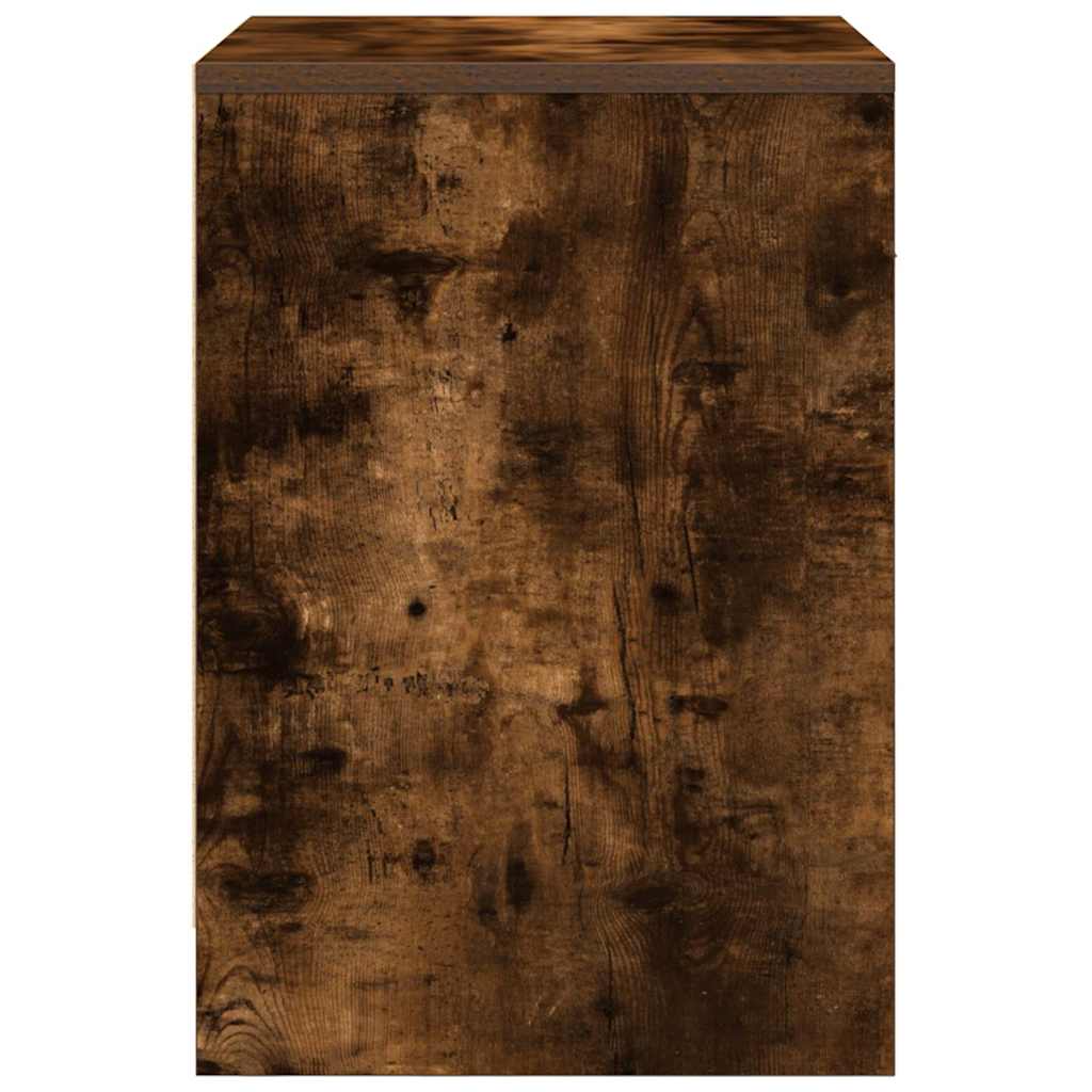 vidaXL Bedside Cabinets 2 pcs with Drawer Smoked Oak 40x34x50 cm