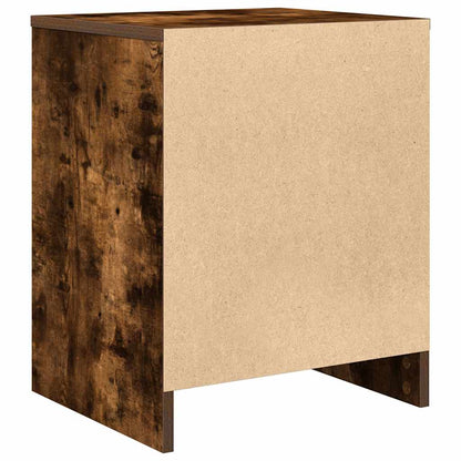 vidaXL Bedside Cabinets 2 pcs with Drawer Smoked Oak 40x34x50 cm