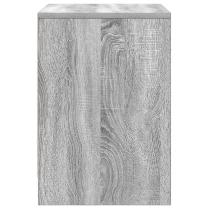 vidaXL Bedside Cabinets 2 pcs with Drawer Grey Sonoma 40x34x50 cm