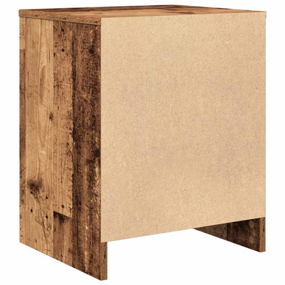 vidaXL Bedside Cabinets 2 pcs with Drawer Old Wood 40x34x50 cm