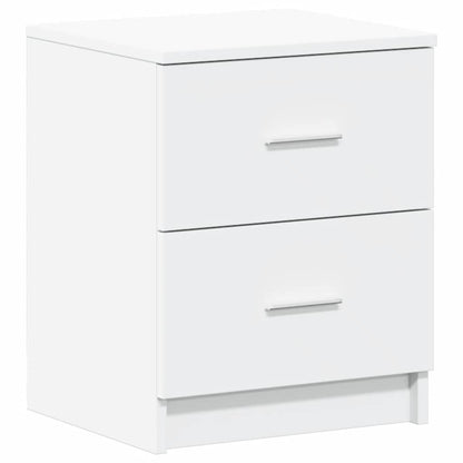 vidaXL Bedside Cabinet | White | Engineered wood | Compact | Bedside Cabinet