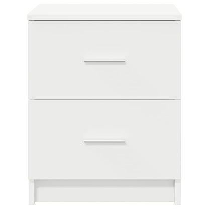vidaXL Bedside Cabinet | White | Engineered wood | Compact | Bedside Cabinet