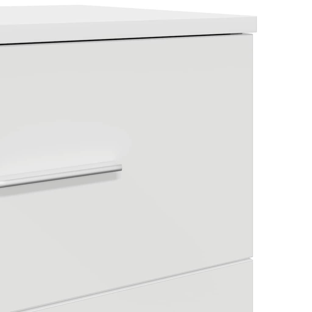 vidaXL Bedside Cabinet | White | Engineered wood | Compact | Bedside Cabinet