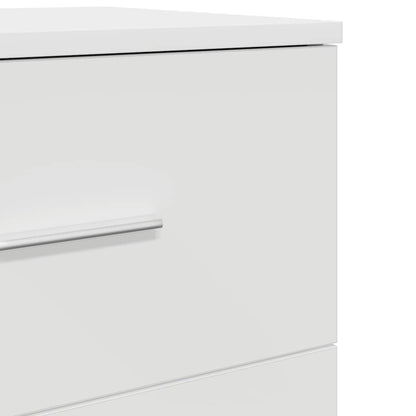 vidaXL Bedside Cabinet | White | Engineered wood | Compact | Bedside Cabinet
