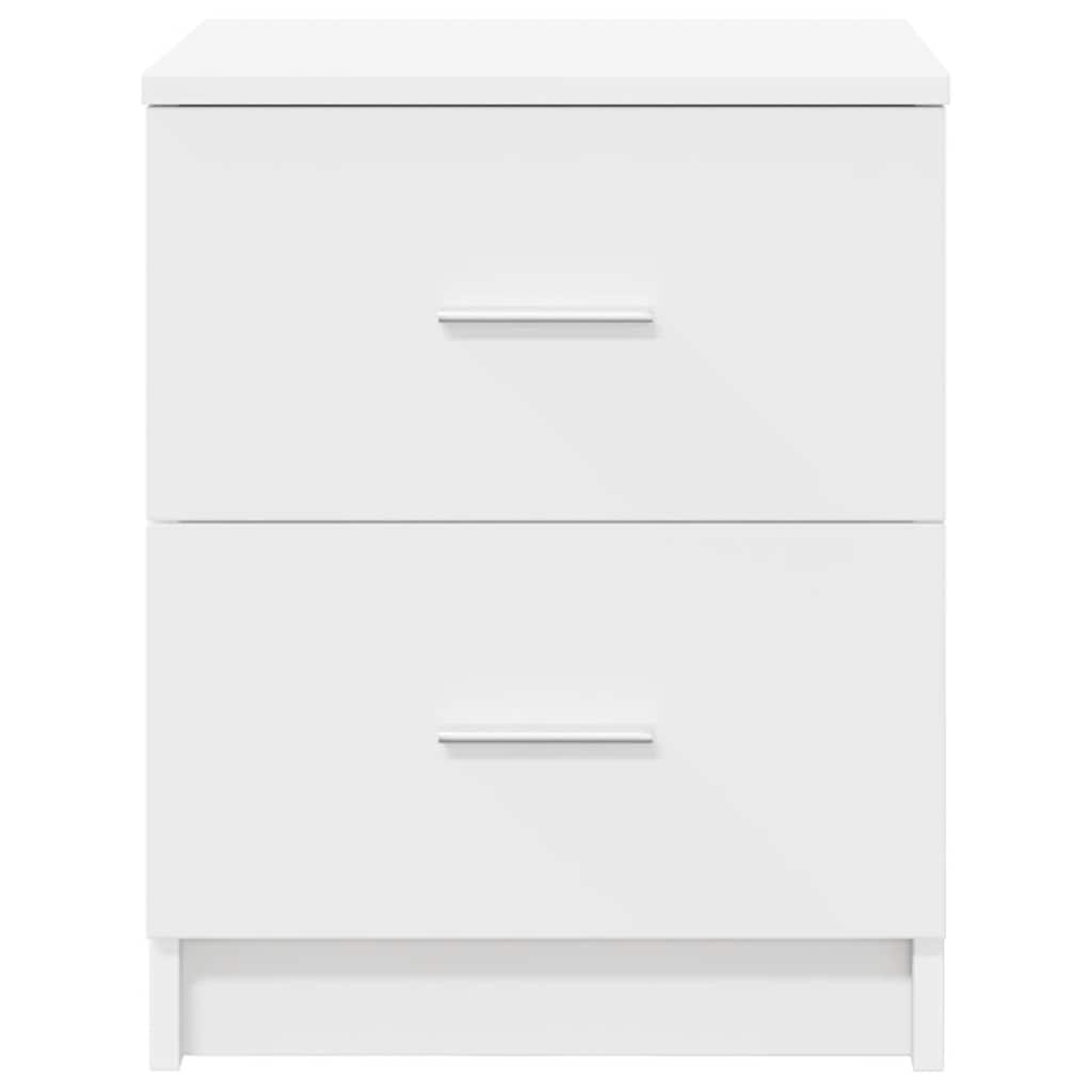 vidaXL Bedside Cabinets 2 pcs with 2 Drawers White 40x36x50 cm