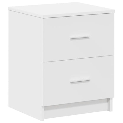 vidaXL Bedside Cabinets 2 pcs with 2 Drawers White 40x36x50 cm