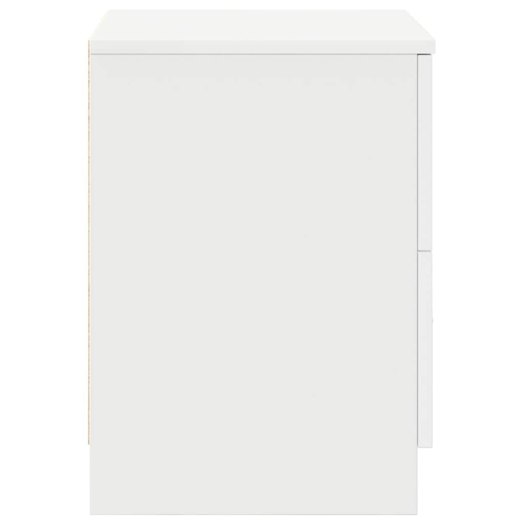 vidaXL Bedside Cabinets 2 pcs with 2 Drawers White 40x36x50 cm
