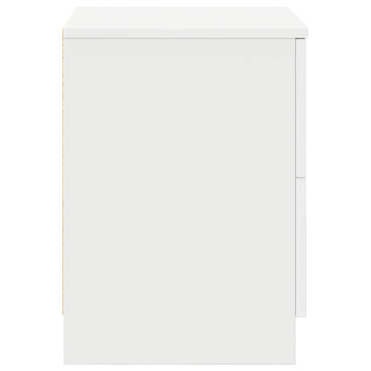 vidaXL Bedside Cabinets 2 pcs with 2 Drawers White 40x36x50 cm