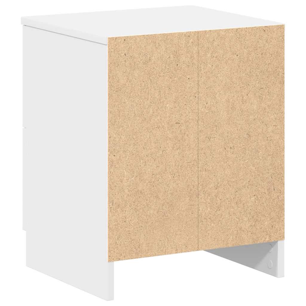 vidaXL Bedside Cabinets 2 pcs with 2 Drawers White 40x36x50 cm