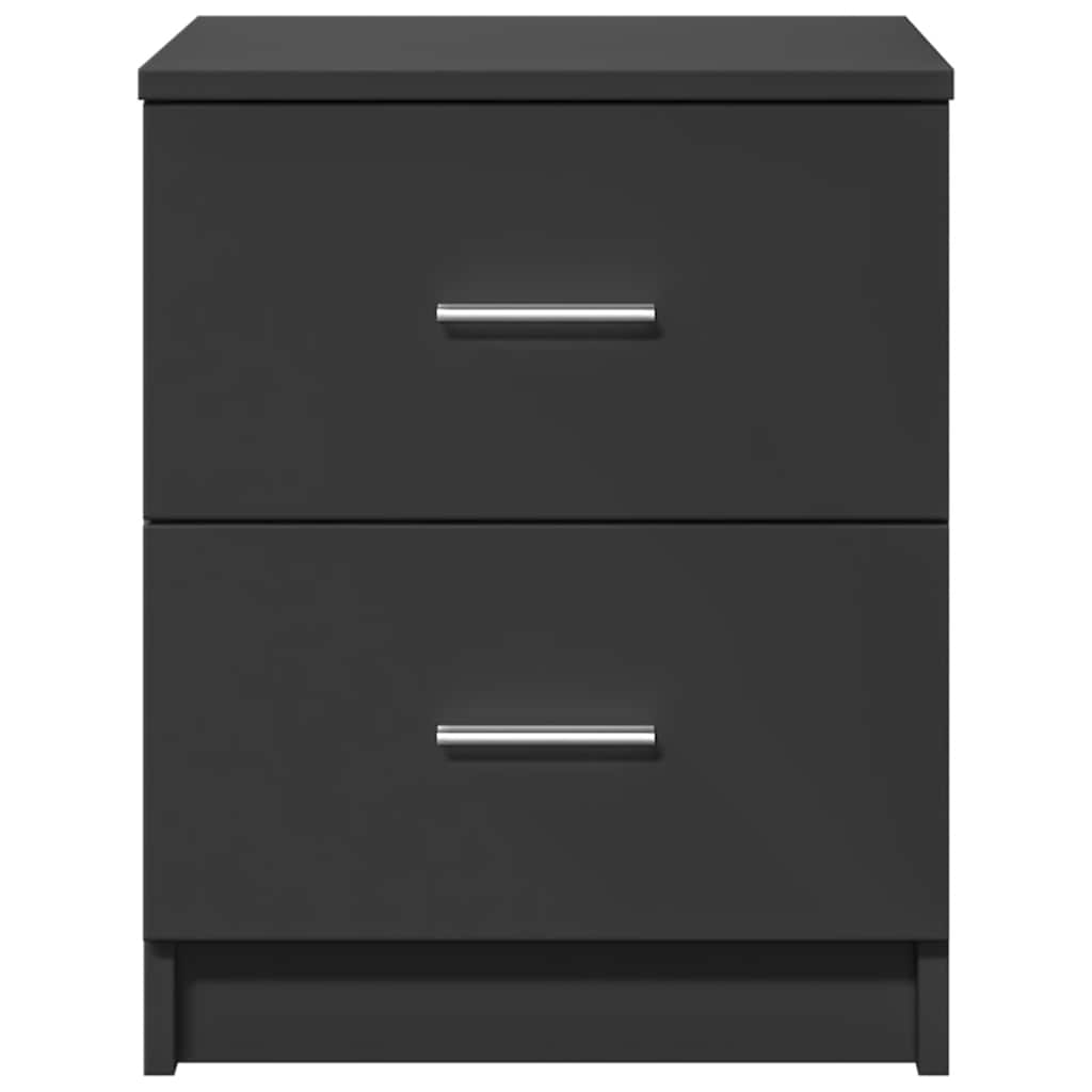 vidaXL Bedside Cabinet | Black | Engineered wood | Standard | Bedside Cabinet