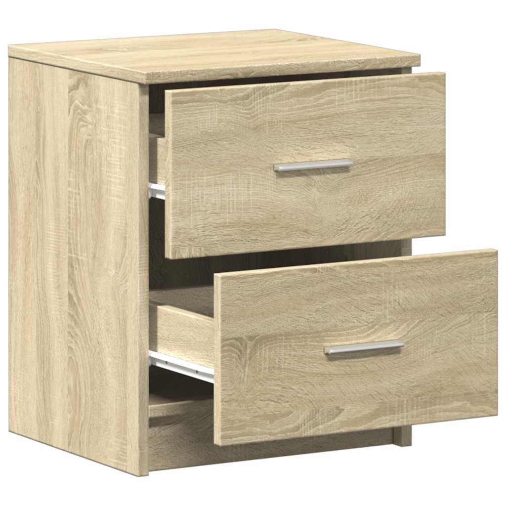 vidaXL Bedside Cabinet | Sonoma oak | Engineered wood | Medium | Bedside Cabinet