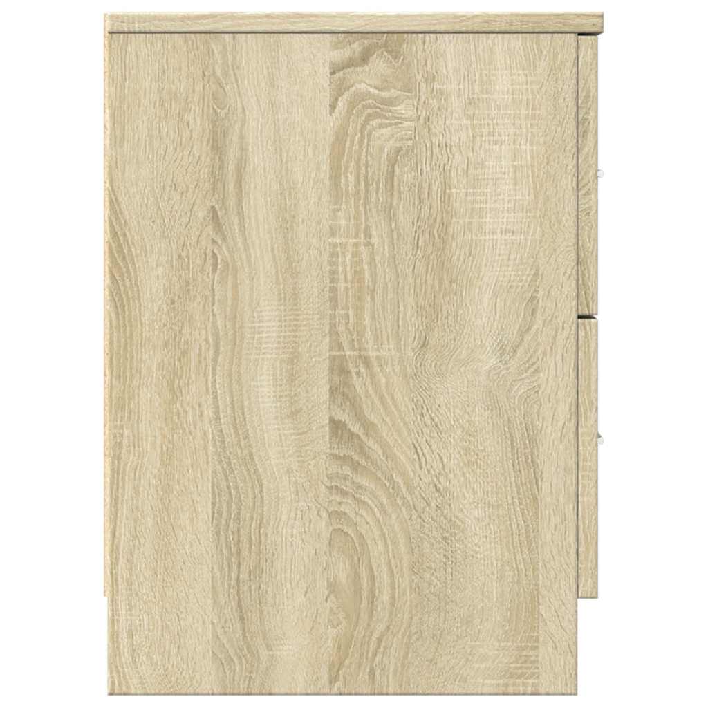 vidaXL Bedside Cabinet | Sonoma oak | Engineered wood | Medium | Bedside Cabinet