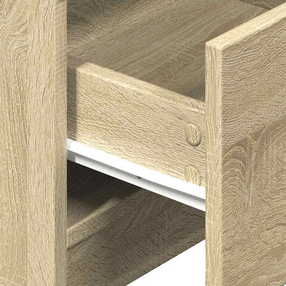 vidaXL Bedside Cabinet | Sonoma oak | Engineered wood | Medium | Bedside Cabinet