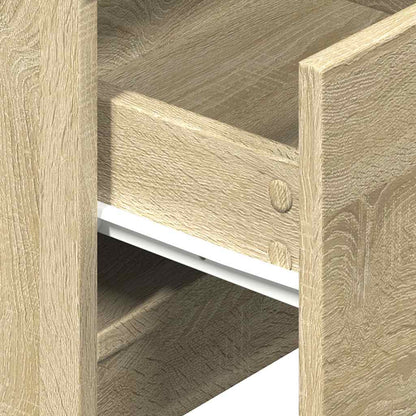 vidaXL Bedside Cabinet | Set of 2 | Sonoma oak | Engineered wood | Medium