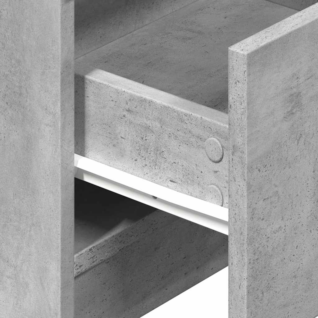 vidaXL Bedside Cabinet | Concrete Grey | Engineered wood | 40x36x50 cm