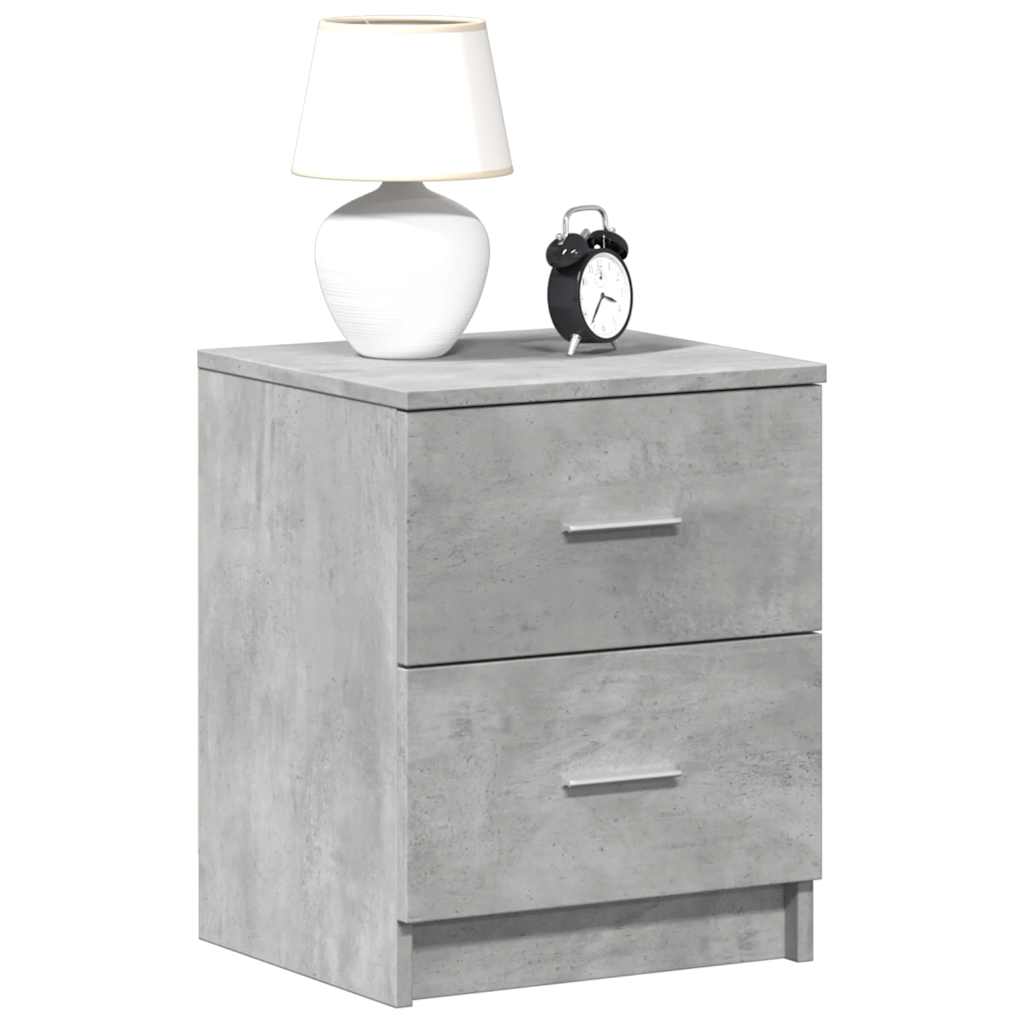 vidaXL Bedside Cabinet | Concrete Grey | Engineered wood | 40x36x50 cm