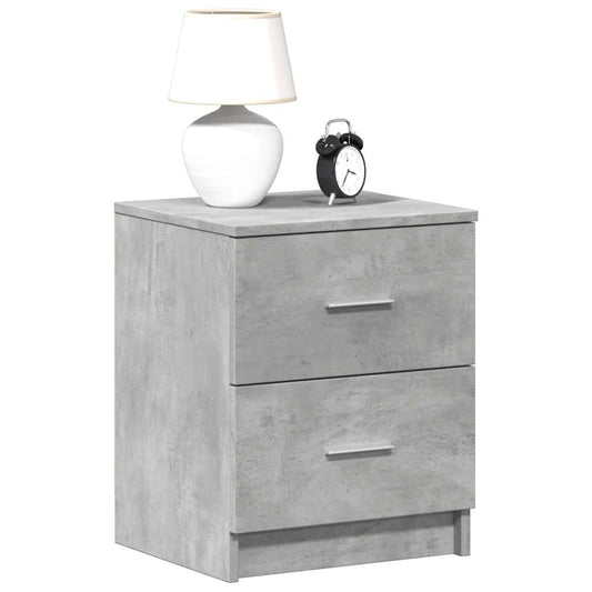 vidaXL Bedside Cabinet | Concrete Grey | Engineered wood | 40x36x50 cm