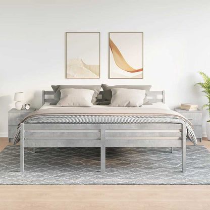 vidaXL Bedside Cabinets 2 pcs with 2 Drawers Concrete Grey 40x36x50 cm