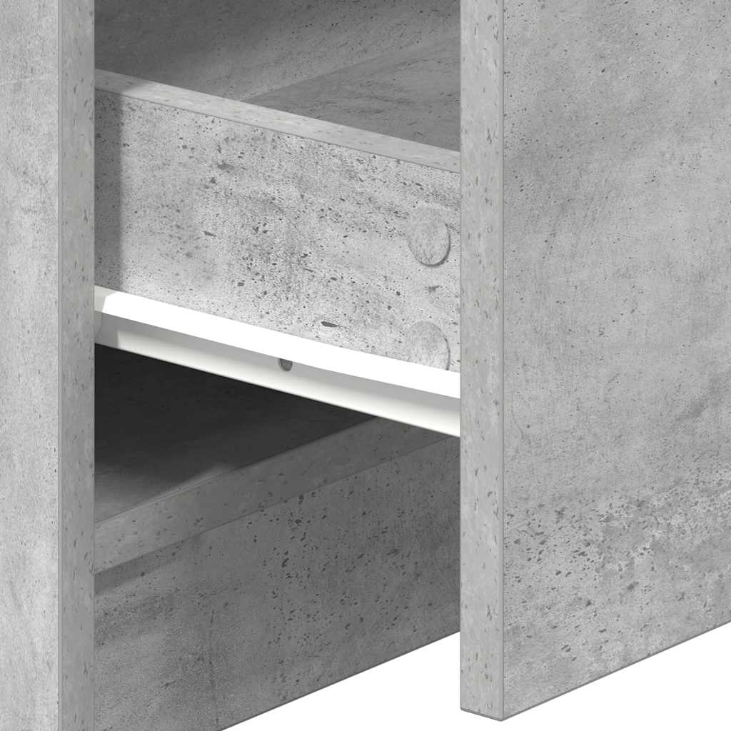 vidaXL Bedside Cabinets 2 pcs with 2 Drawers Concrete Grey 40x36x50 cm