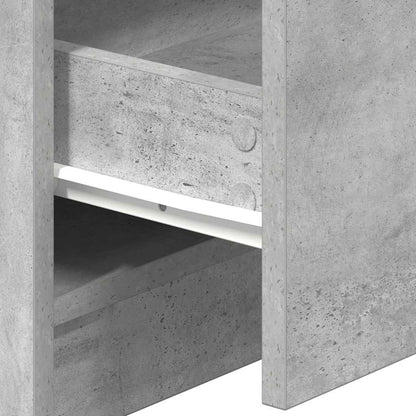 vidaXL Bedside Cabinets 2 pcs with 2 Drawers Concrete Grey 40x36x50 cm