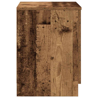 vidaXL Bedside Cabinet with 2 Drawers Old Wood 40x36x50 cm