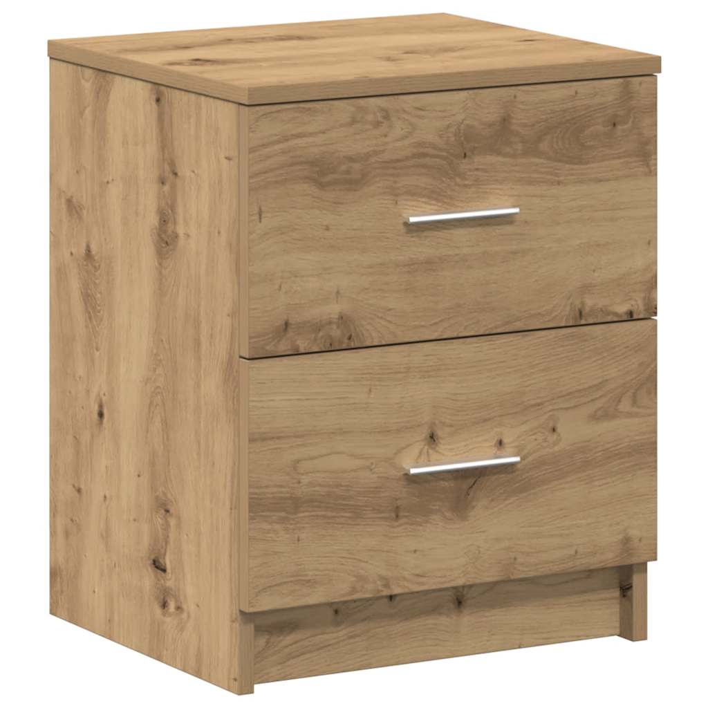 vidaXL Bedside Cabinet | Artisan oak | Engineered wood | 40 x 36 x 50 cm