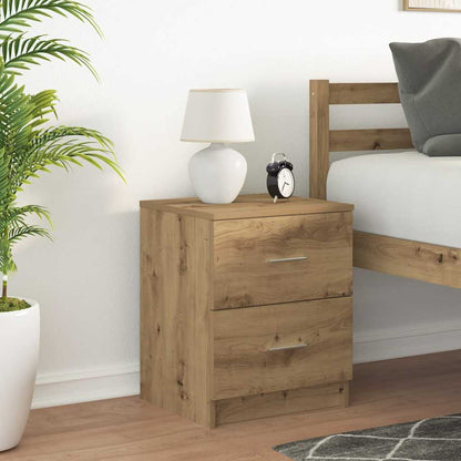 vidaXL Bedside Cabinet | Artisan oak | Engineered wood | 40 x 36 x 50 cm